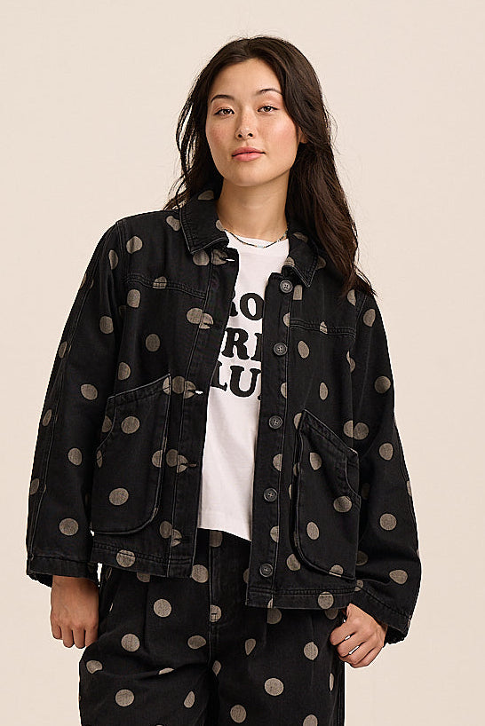 Stella Denim Dot Jacket - Washed Black