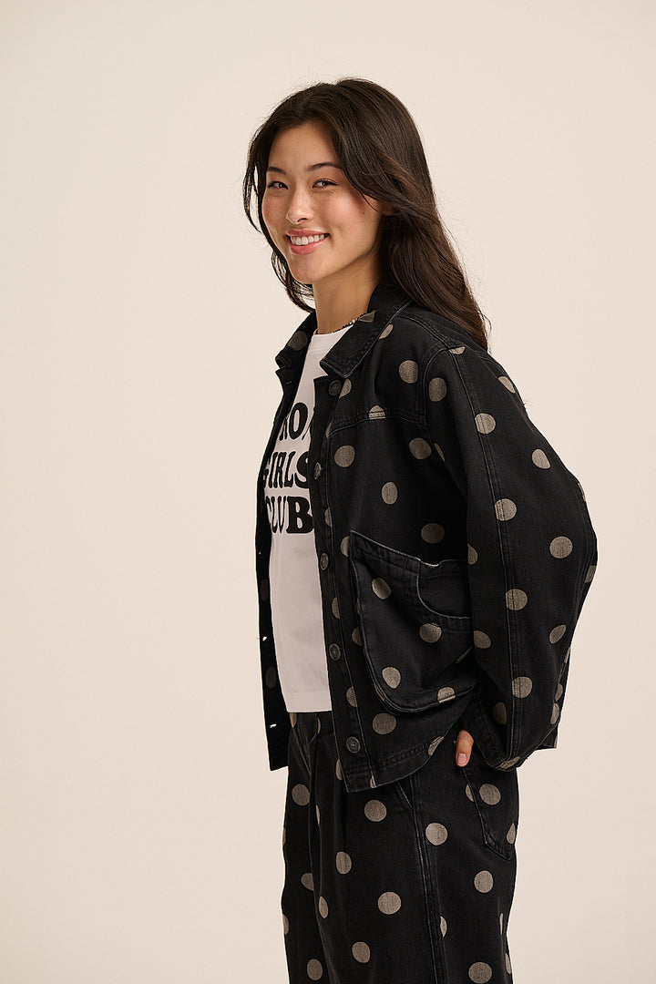 Stella Denim Dot Jacket - Washed Black