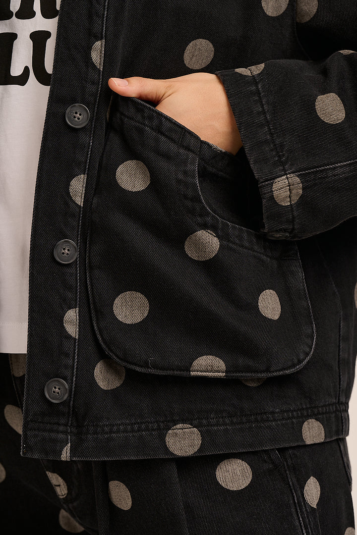 Stella Denim Dot Jacket - Washed Black