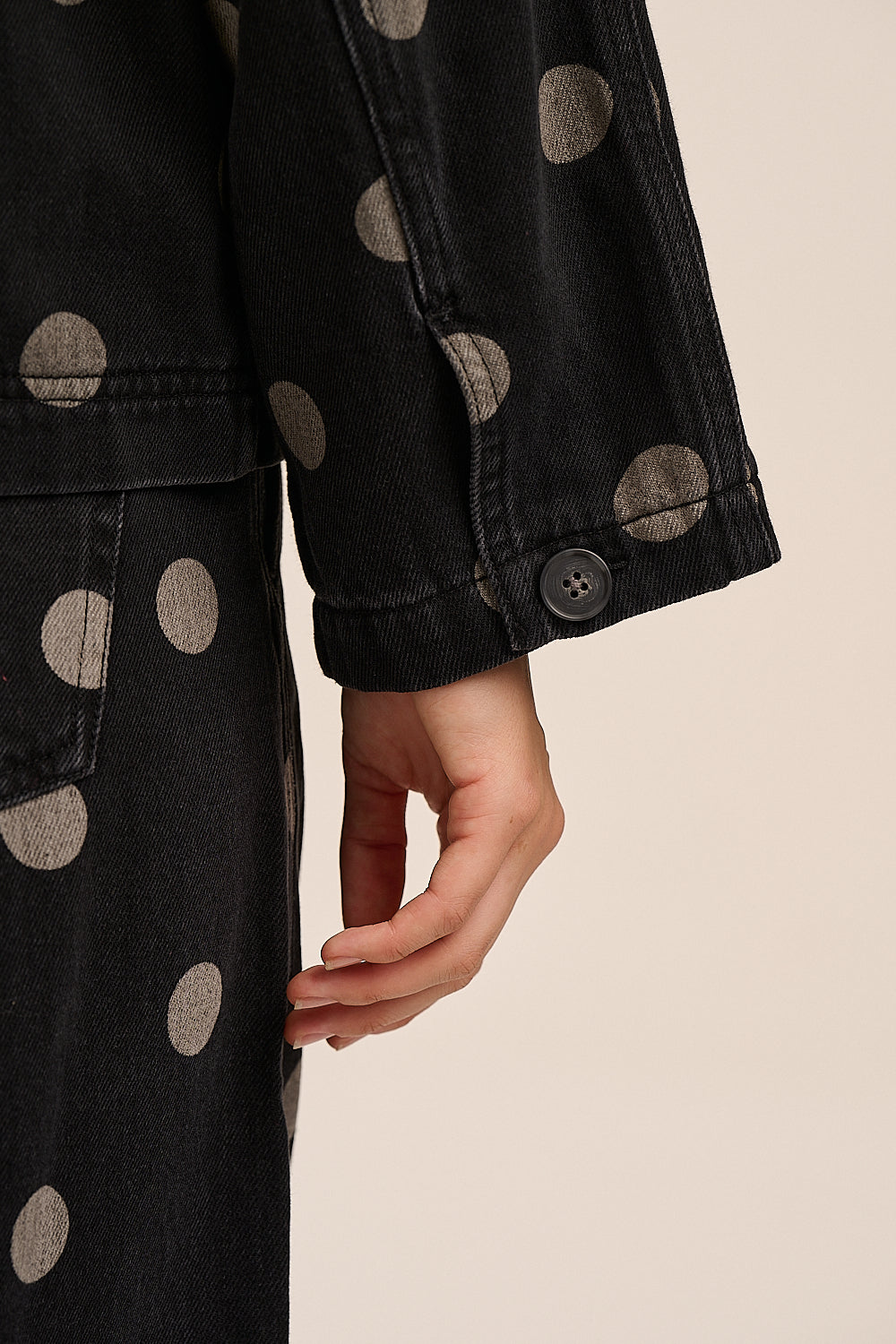 Stella Denim Dot Jacket - Washed Black