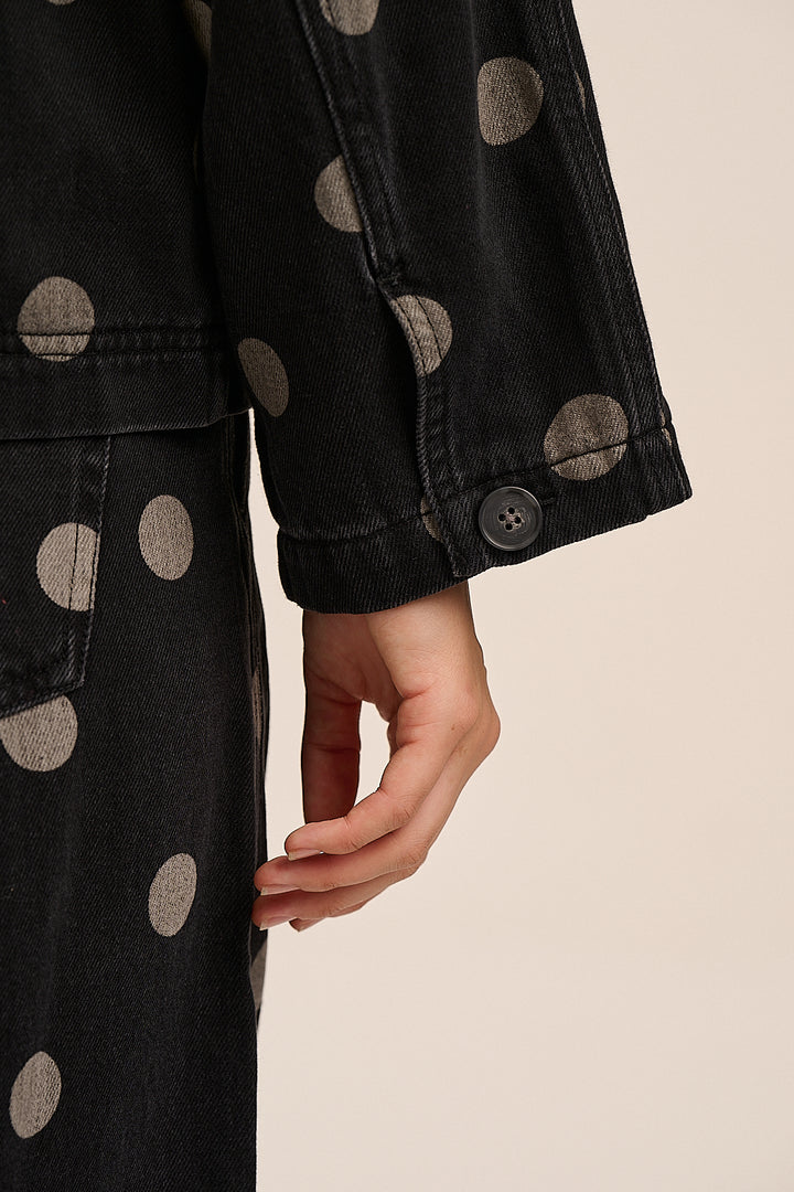 Stella Denim Dot Jacket - Washed Black