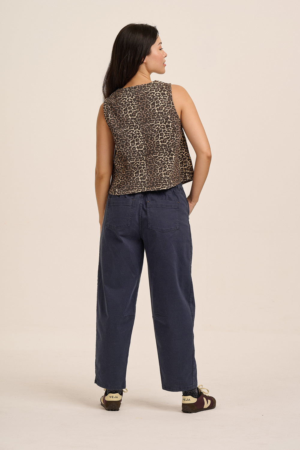 Stevie Cotton Cargo Trousers - Navy