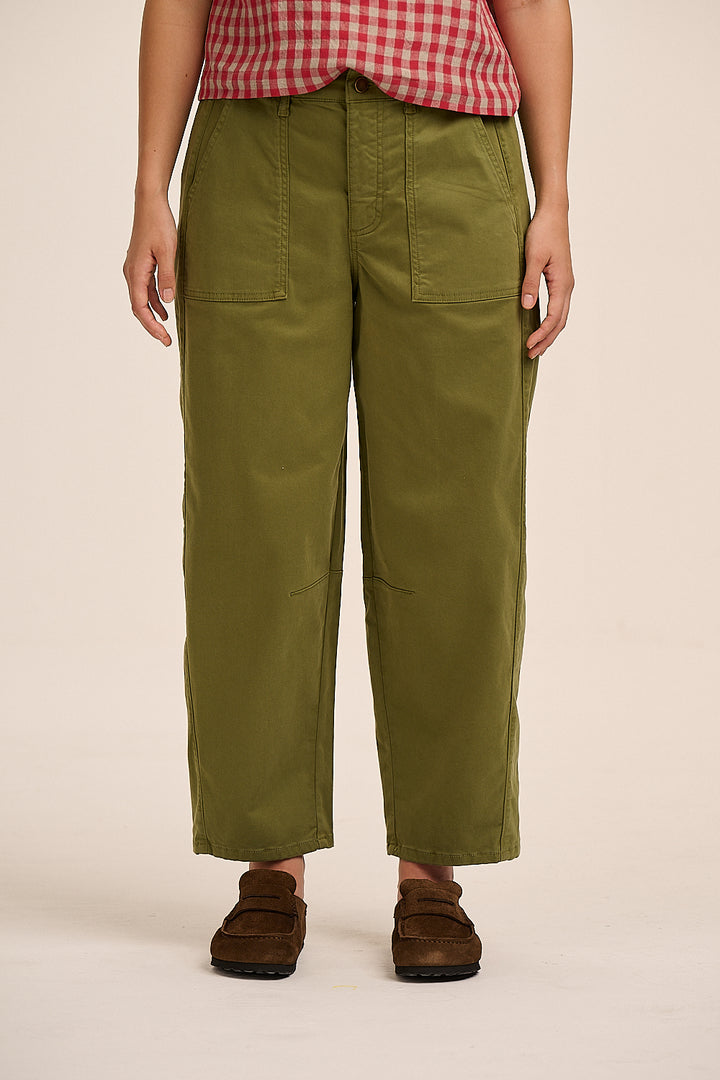 Stevie Cotton Cargo Trousers - Green