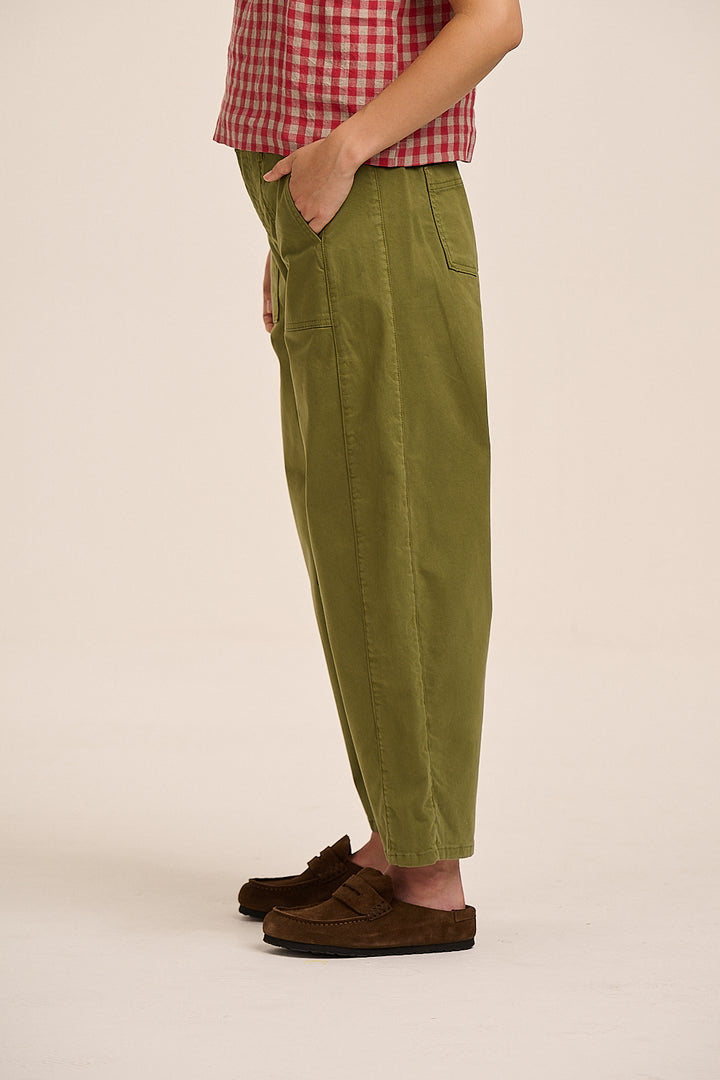 Stevie Cotton Cargo Trousers - Green
