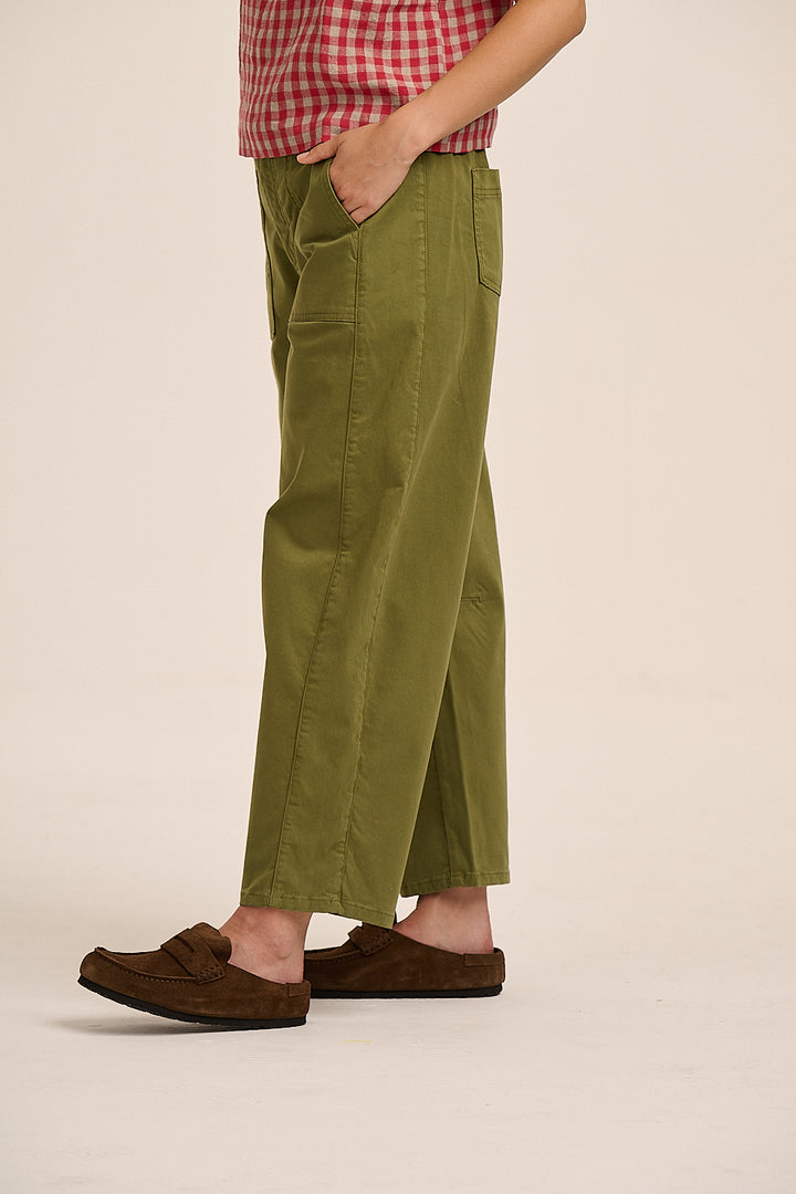 Stevie Cotton Cargo Trousers - Green
