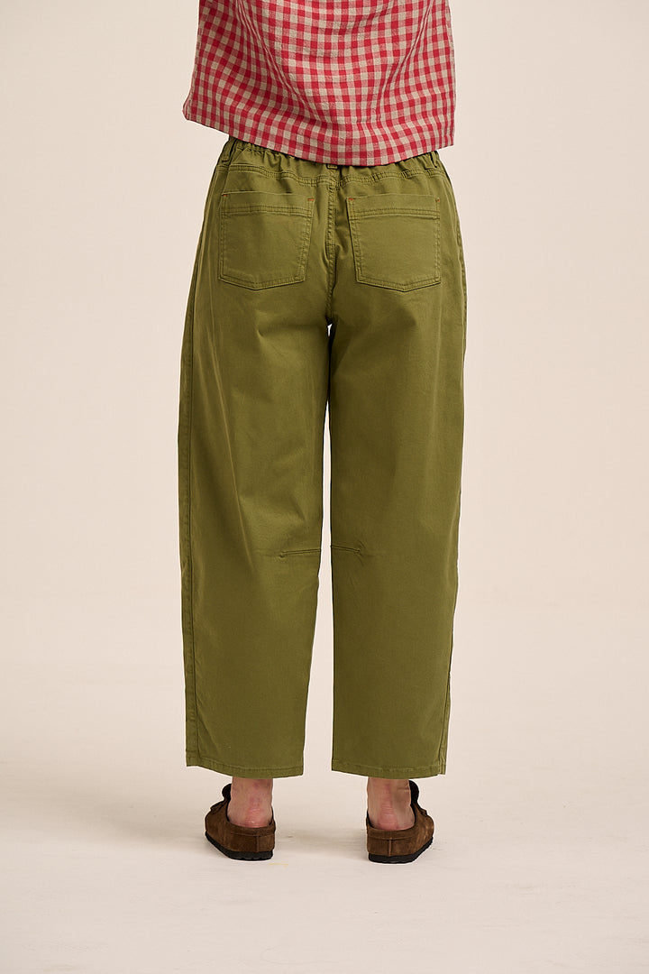Stevie Cotton Cargo Trousers - Green
