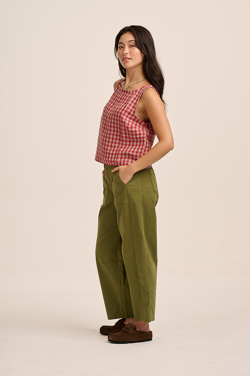 Stevie Cotton Cargo Trousers - Green