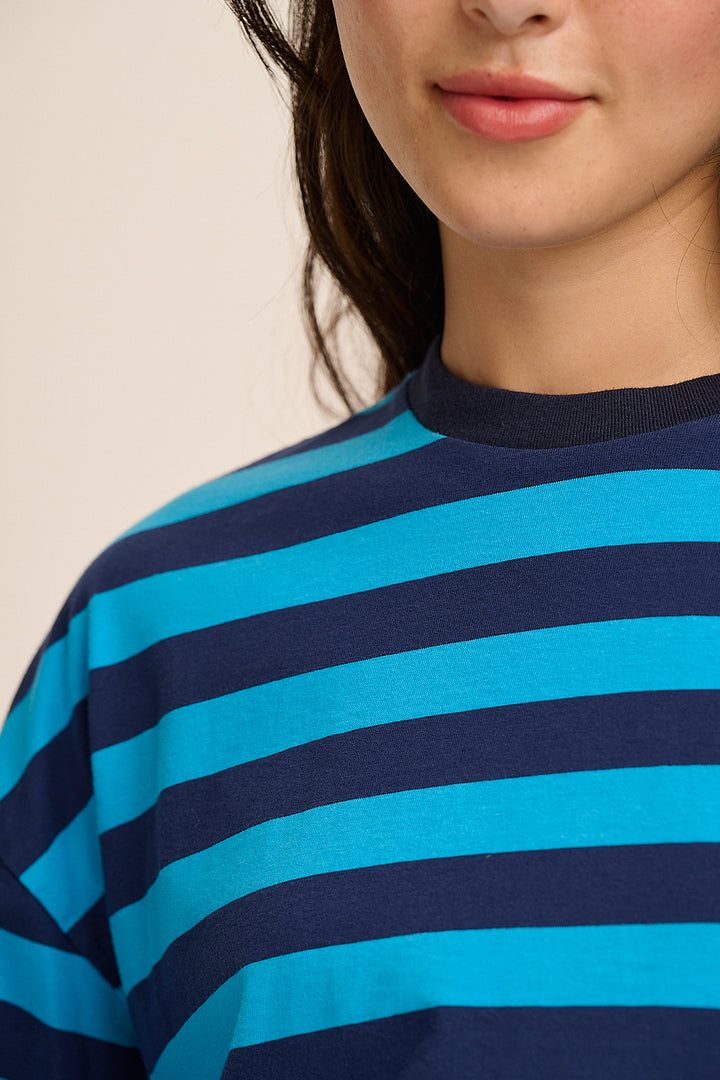 Roxy Long Sleeve Top - Blue stripe