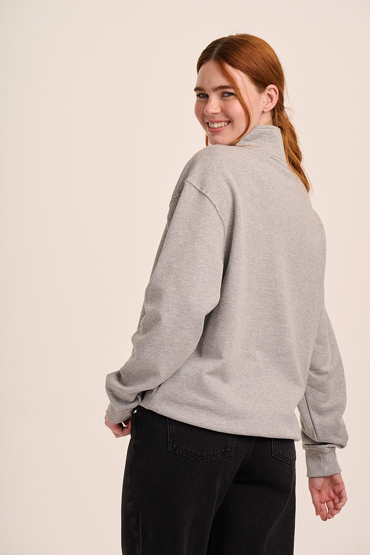Strong Girls Club Quarter Zip - Grey