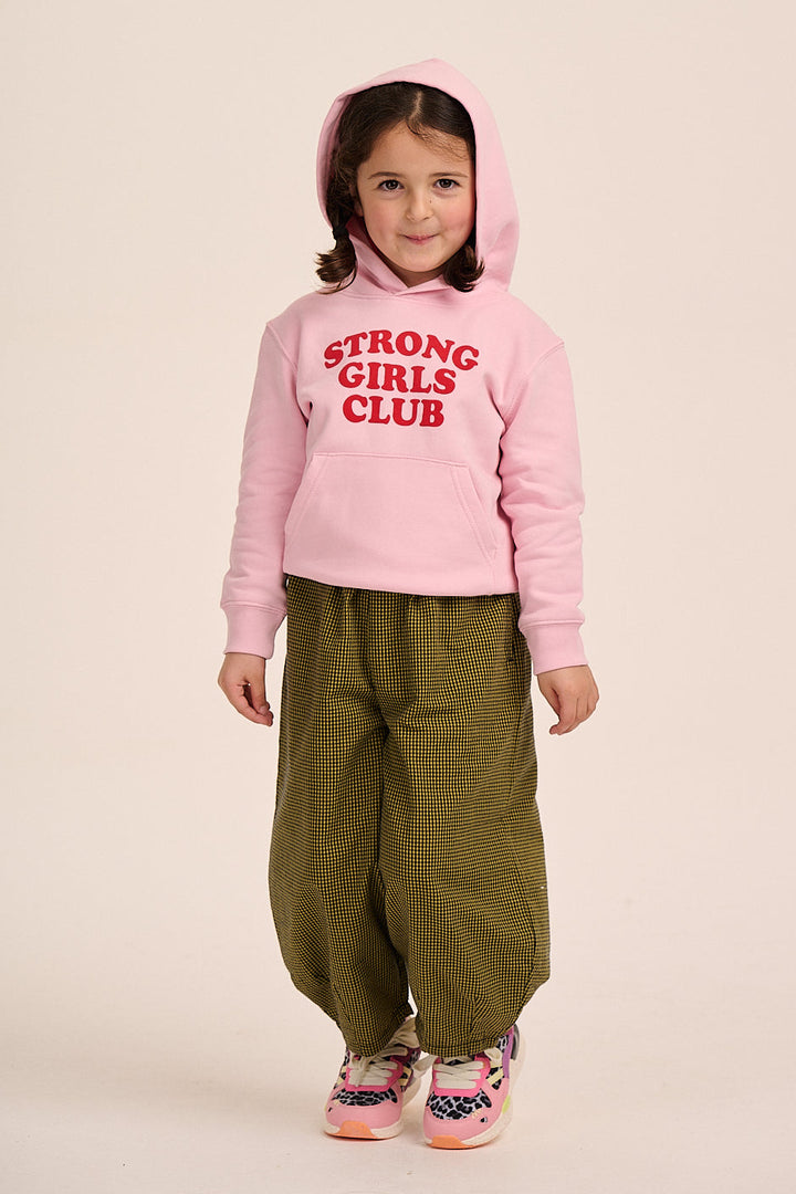 Strong Little Girls Club Hoodie - Pink