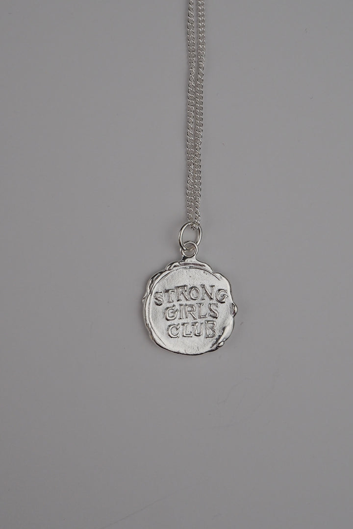 Strong Girls Club Coin Necklace