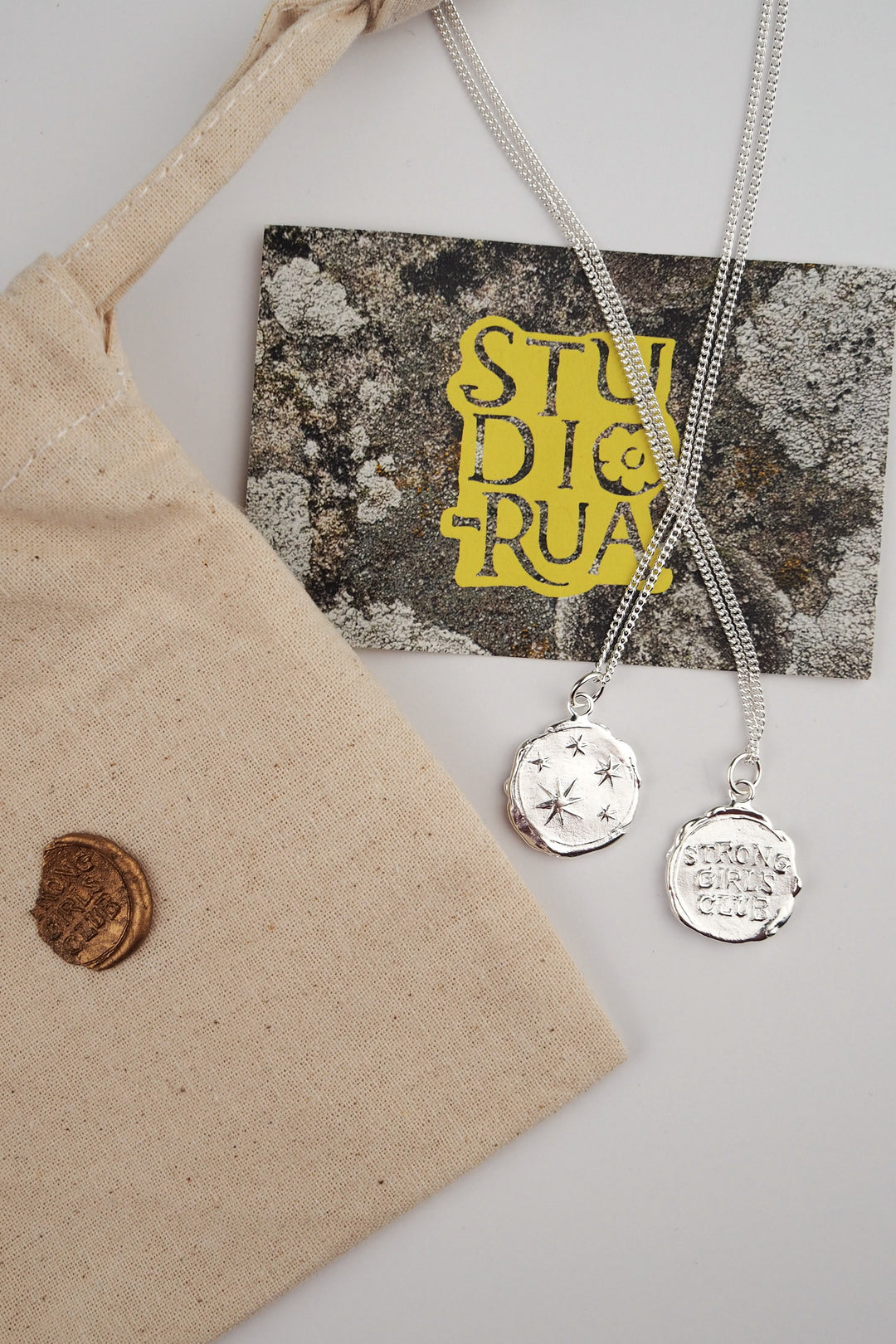 Strong Girls Club Coin Necklace