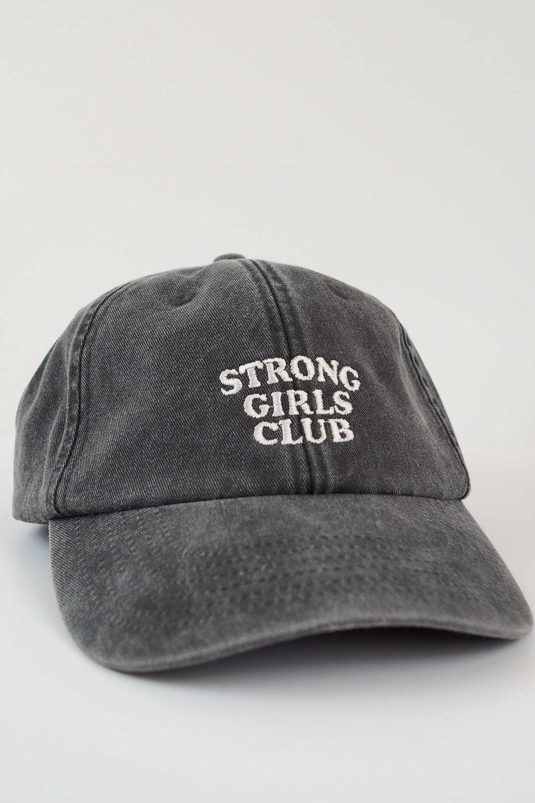 Strong Girls Club Vintage Charcoal Wash Cap