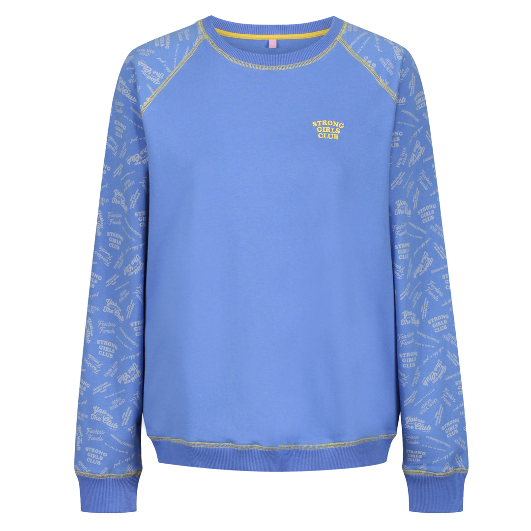 All The Slogans Sweatshirt - Blue