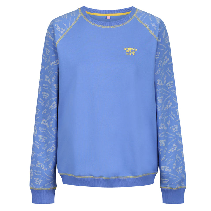 All The Slogans Sweatshirt - Blue