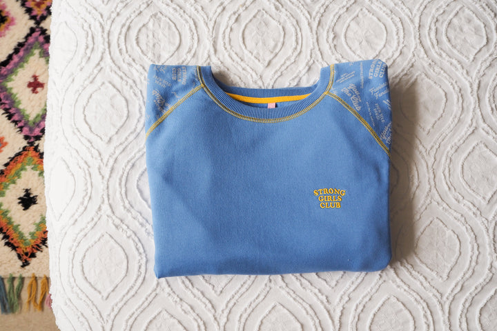 All The Slogans Sweatshirt - Blue