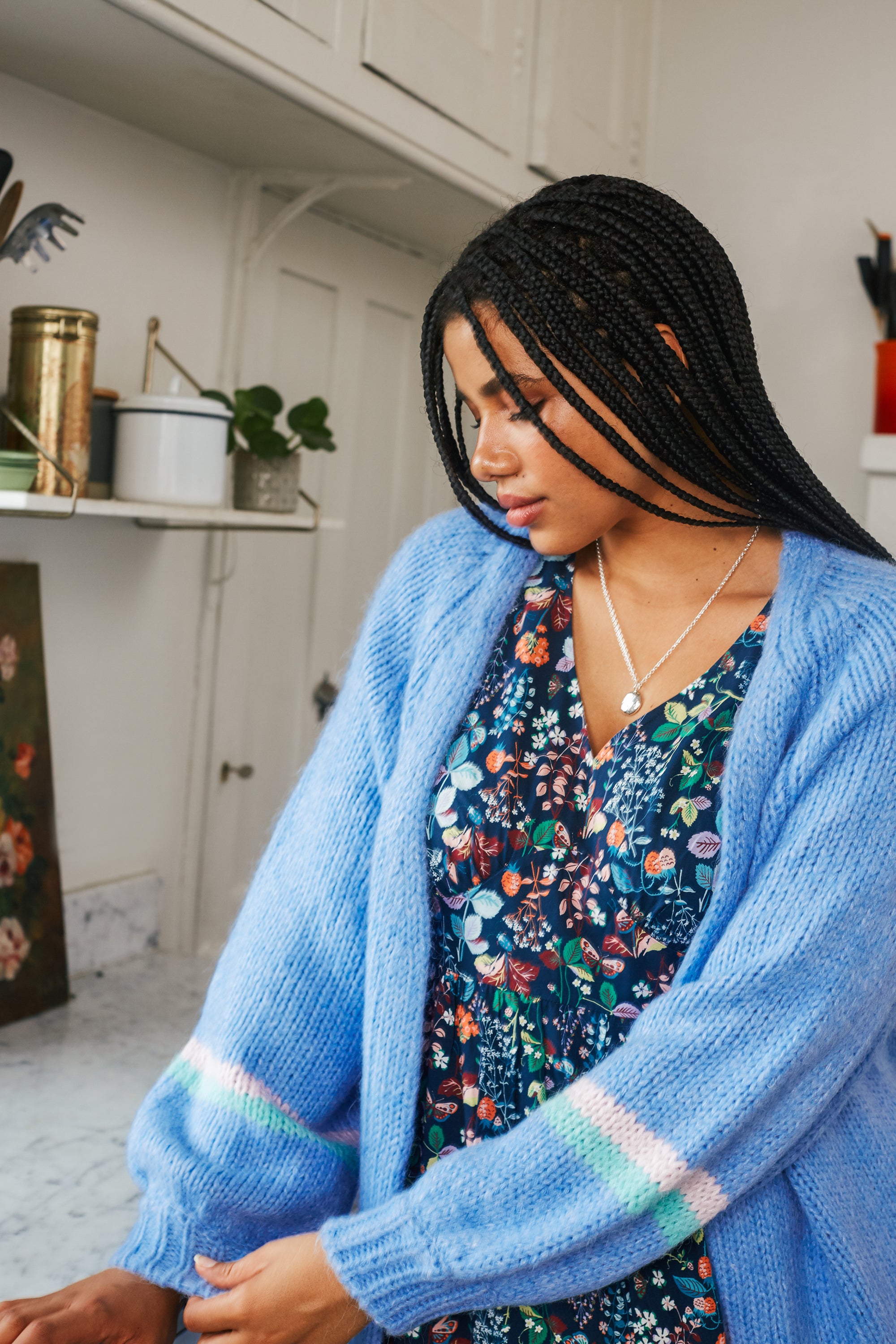 Hazel blues maxi dress sale