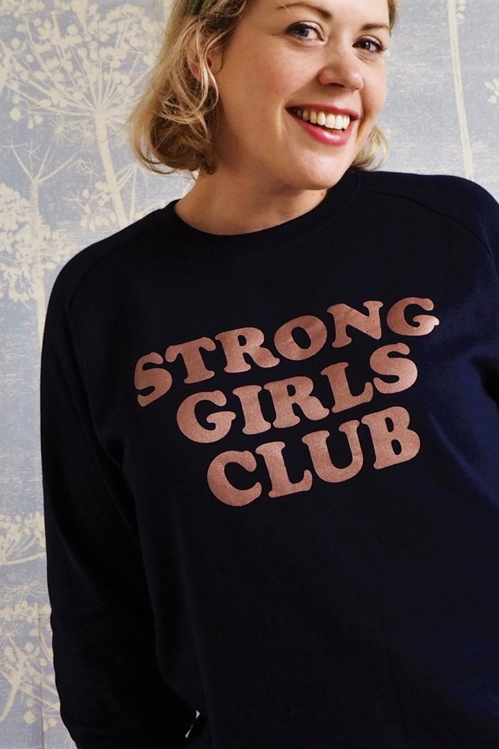 Strong Girls Club Sweatshirt Navy/Bronze