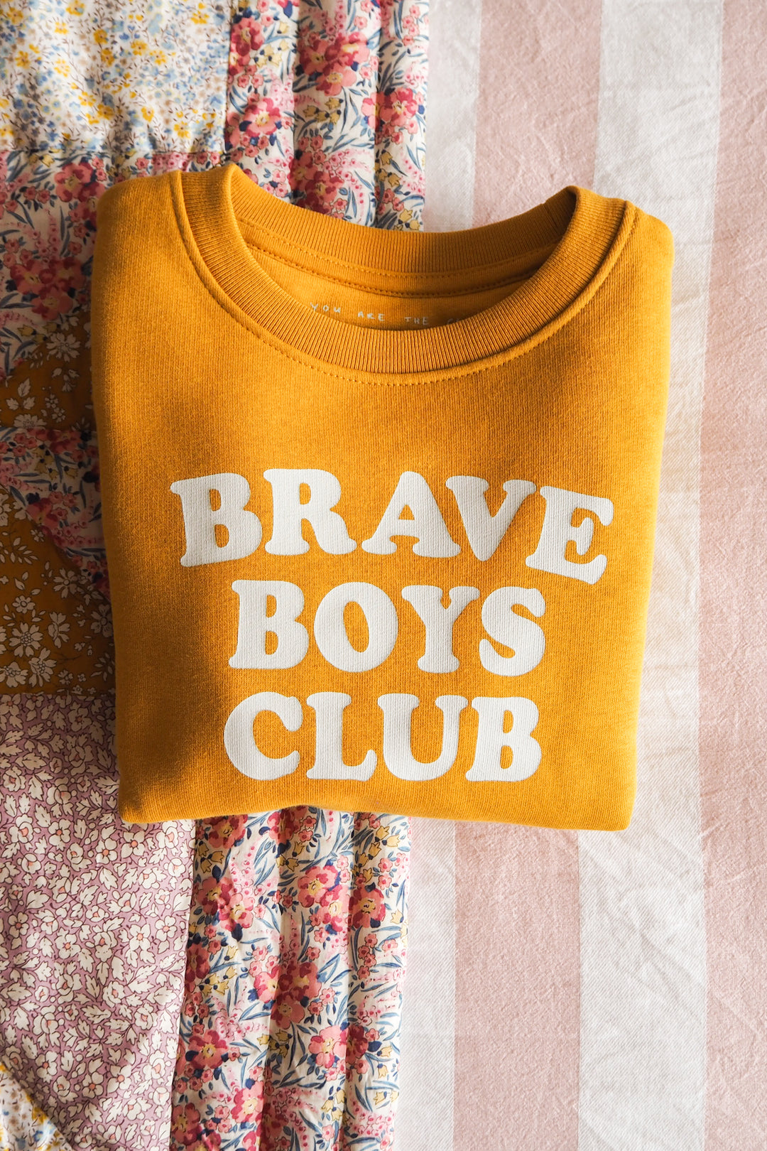 Brave Boys Club Sweatshirt - Ochre