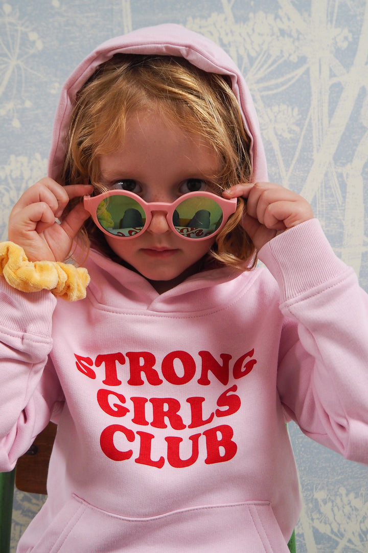 Strong Little Girls Club Pink Hoodie
