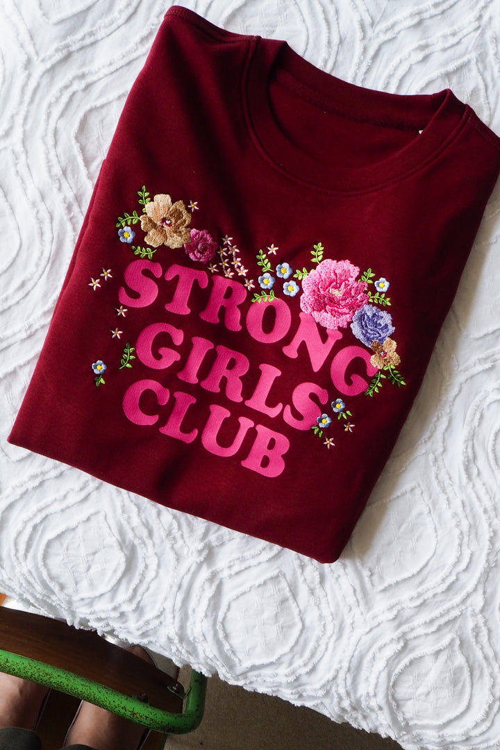 Floral Strong Girls Club Sweatshirt