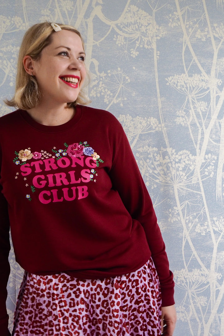 Floral Strong Girls Club Sweatshirt