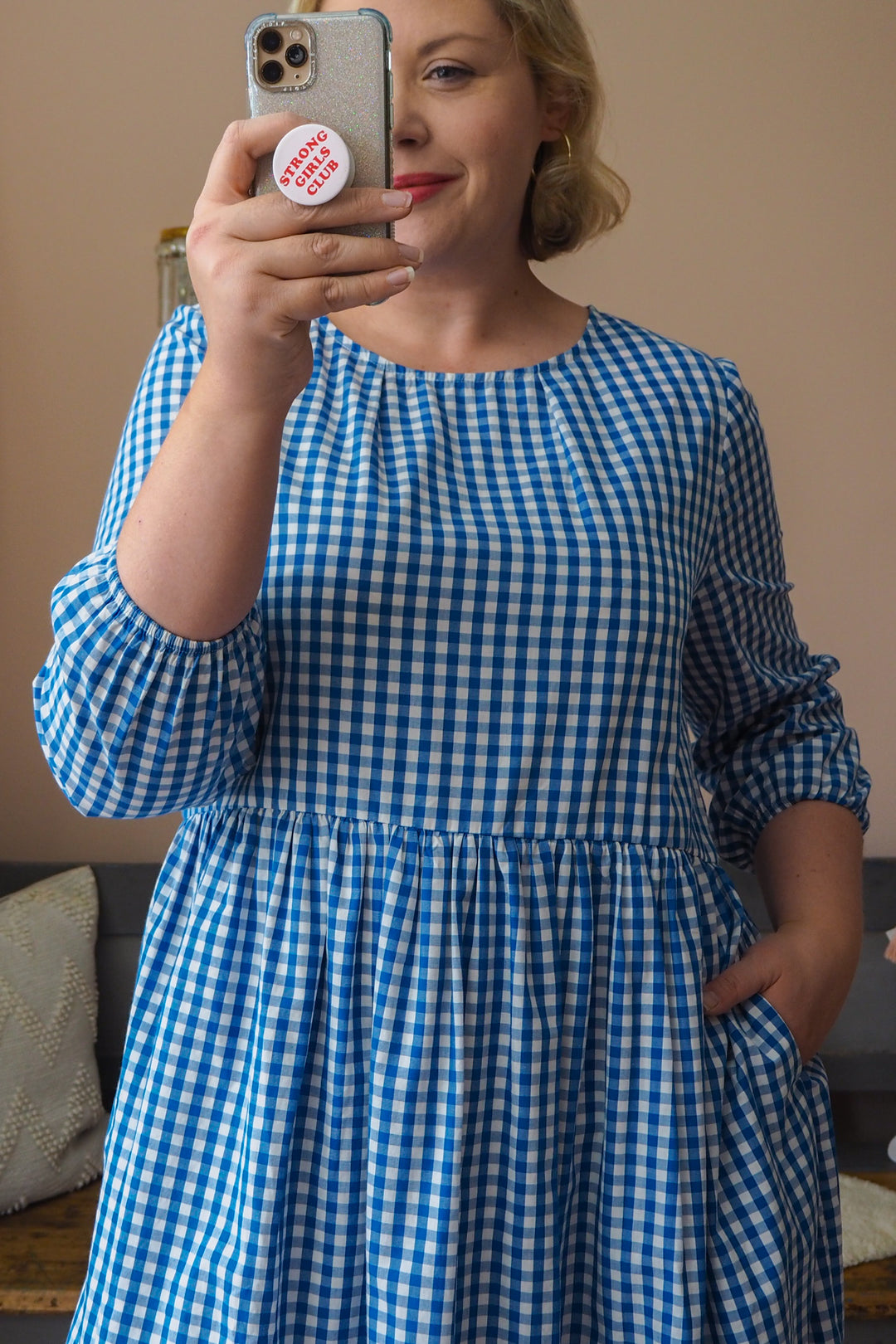 Alice Gingham Midi Dress