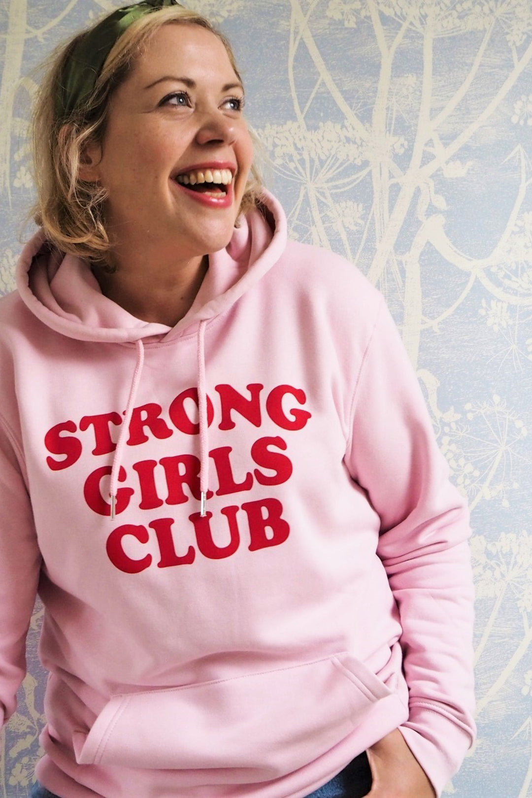 Strong Girls Club Pink Hoodie