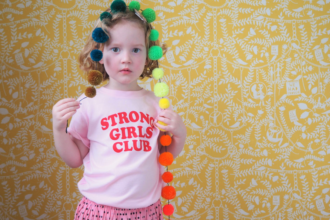 Strong Little Girls Club Pink TShirt