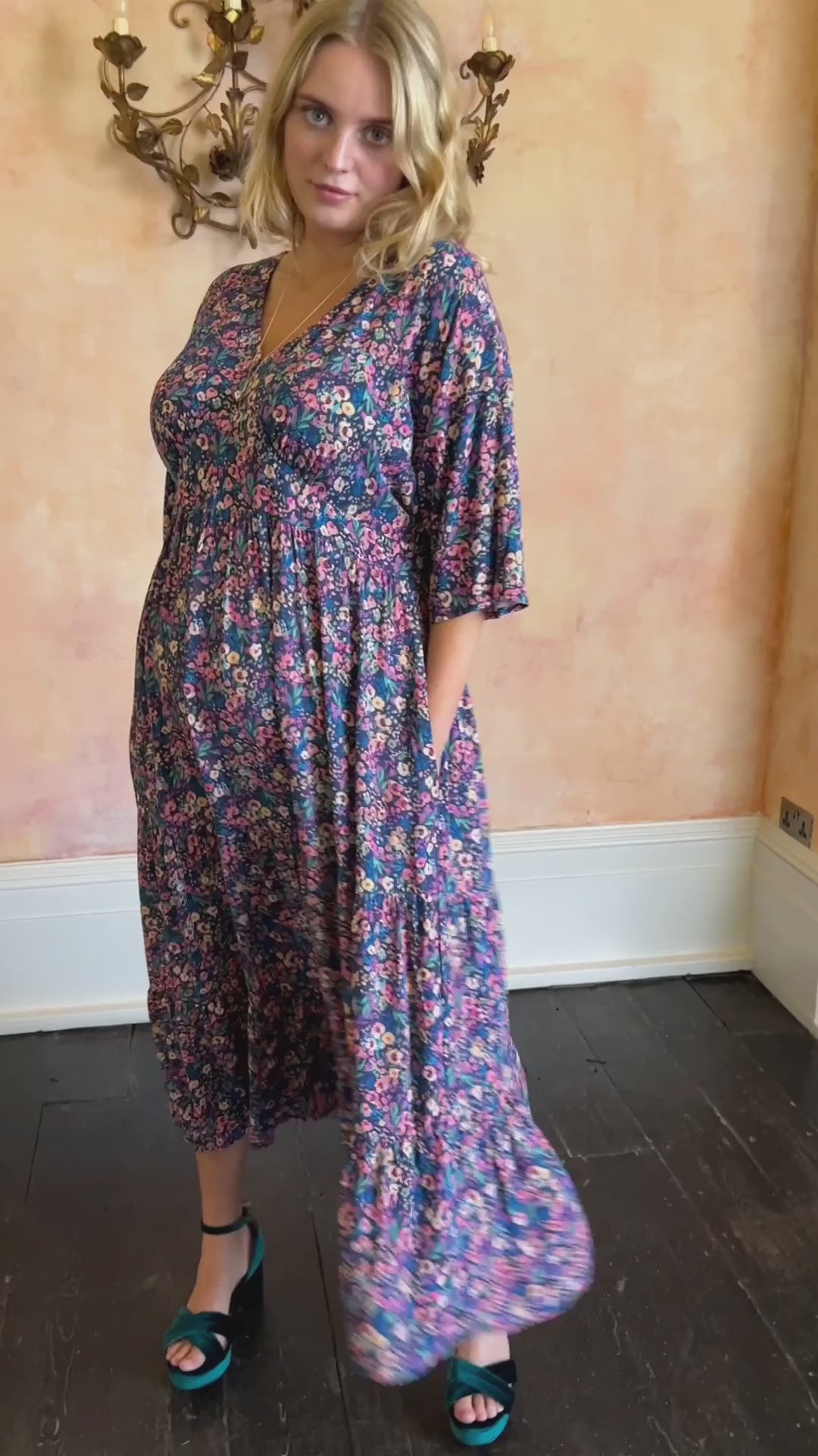 Iris Floral Maxi Dress